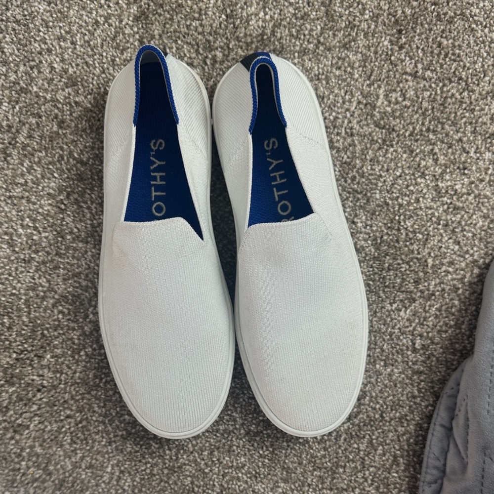 Rothy's women’s White Slip-On Loafers